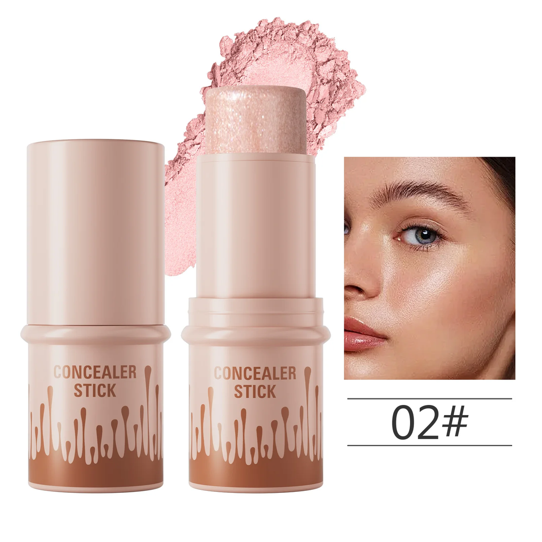 Multi-color natural fit shadow contour concealer stick