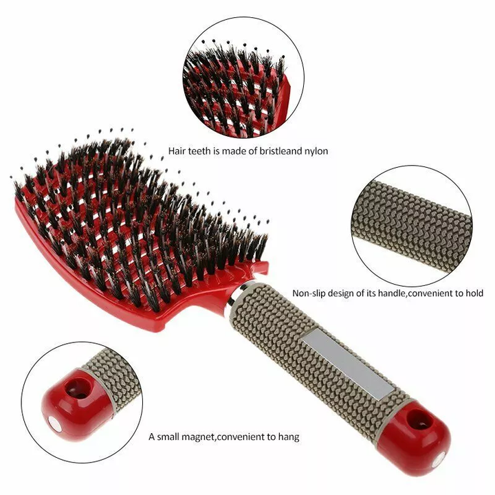 🔥BUY 1 GET 1 FREE LAST DAY🔥DETANGLER BRISTLE NYLON HAIRBRUSH
