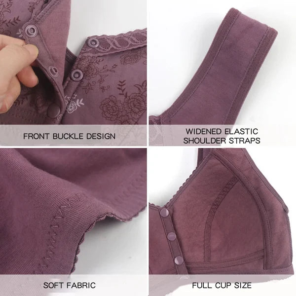 🔥 49% OFF-2024 New Cotton Front Closure Bra