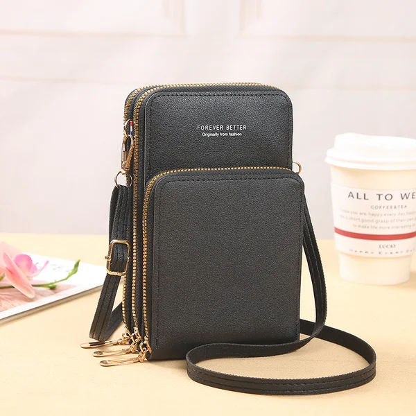 Leather Small Crossbody Bag Mini Messenger Shoulder Handbag