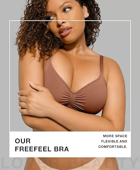 Womens Wireless Sculpt Bra Comfort Bralettes No Underwire Unlined Cami Bra