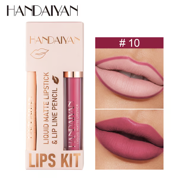 Lipstick Lip Liner Matte Waterproof Non-fading Non-stick Lipstick