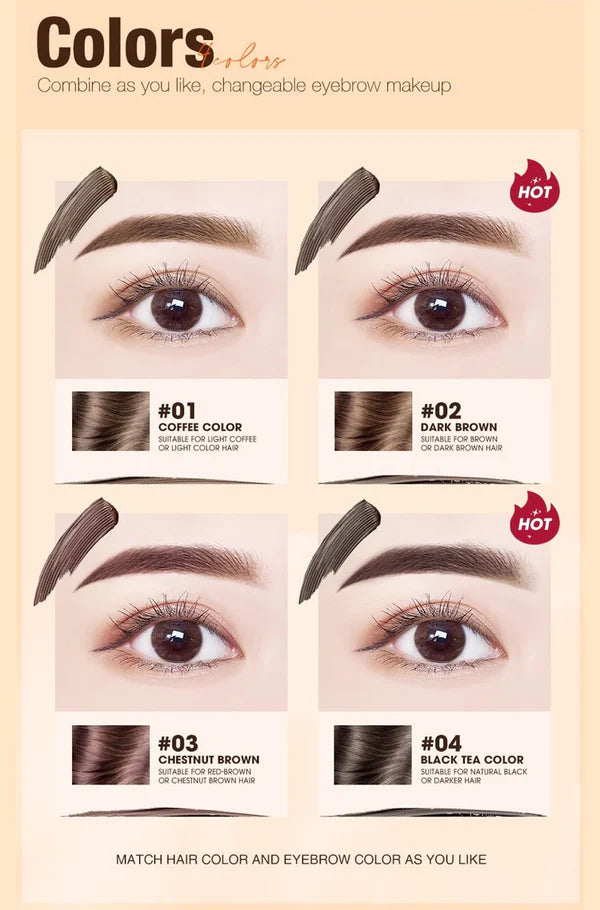Long-Lasting  Smudge-Proof  Waterproof Eyebrow Cream