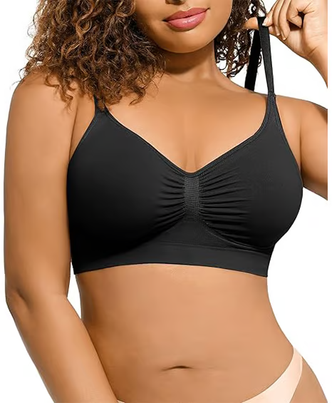 Womens Wireless Sculpt Bra Comfort Bralettes No Underwire Unlined Cami Bra