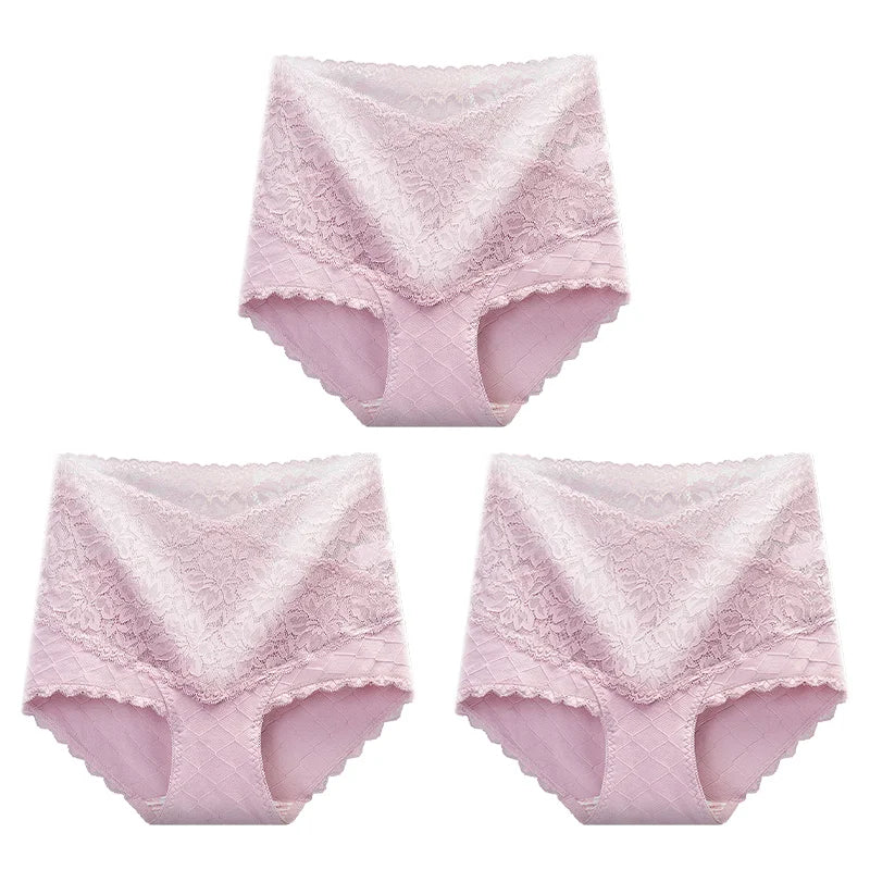 [ Pay 1 Get 3PCS ]🌸Hot style Lace+Cotton Anti-Side Leakage Panty
