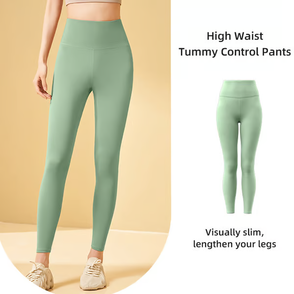 High Waisted Tummy Control Side Pocket Shaping Training Leggings