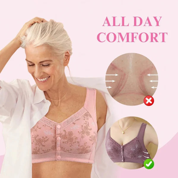 🔥 49% OFF-2024 New Cotton Front Closure Bra