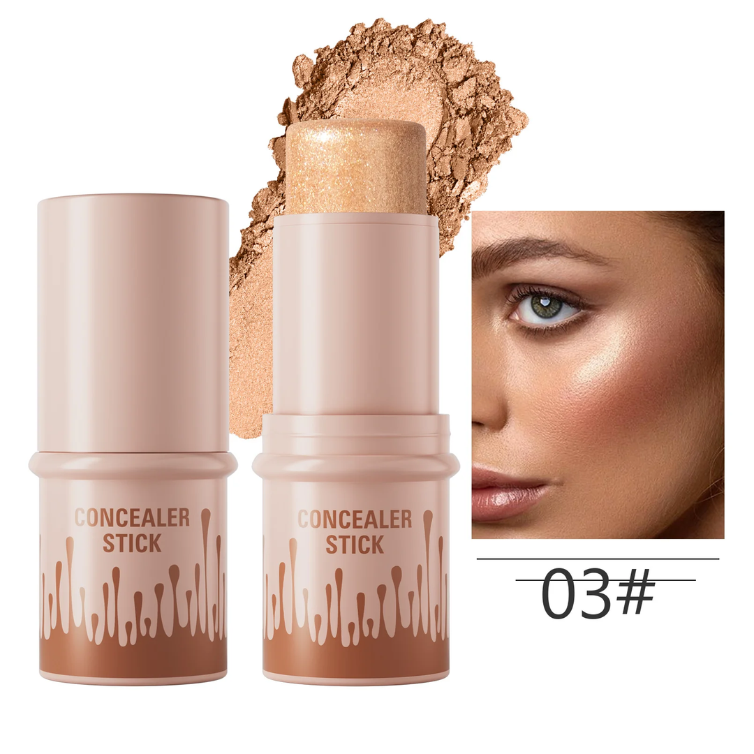 Multi-color natural fit shadow contour concealer stick