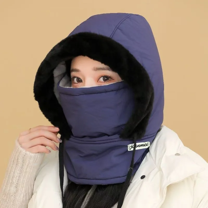 Cycling hat padded and thickened windproof winter warm cap