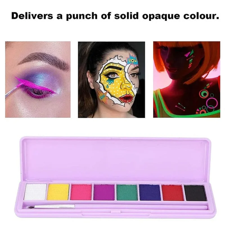 Water Soluble Fluorescent Makeup Palette