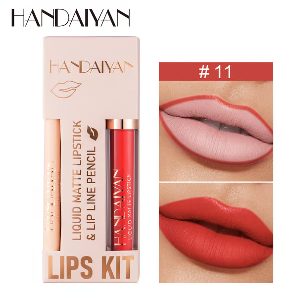 Lipstick Lip Liner Matte Waterproof Non-fading Non-stick Lipstick
