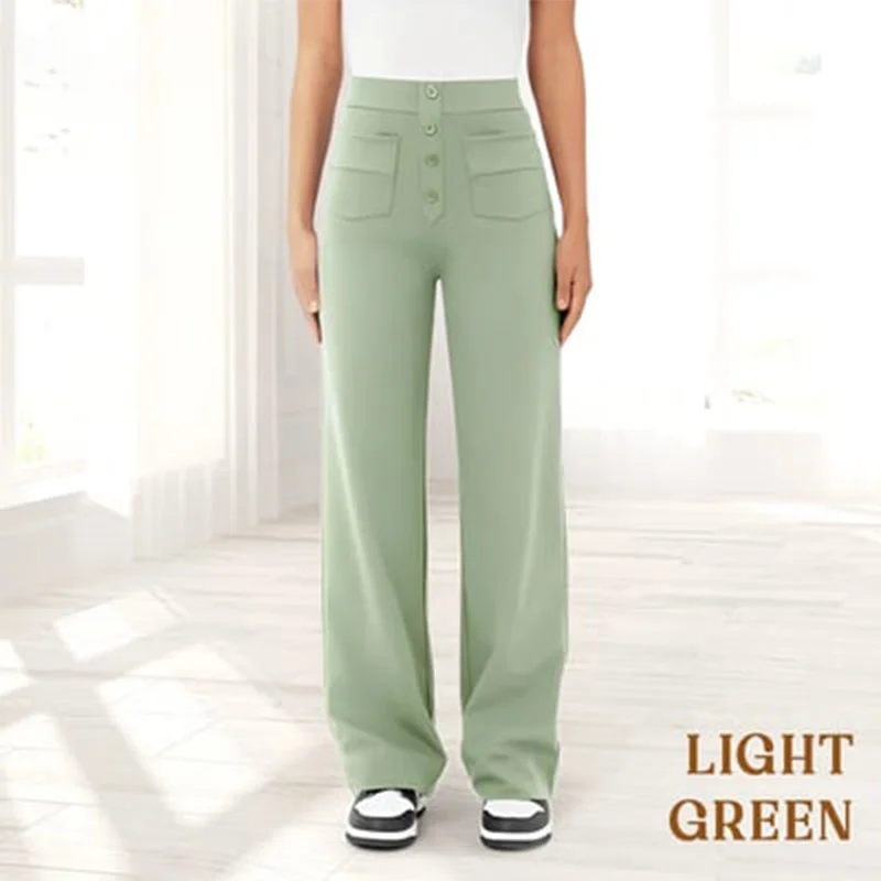 Womens Casual High Waist Stretch Pants