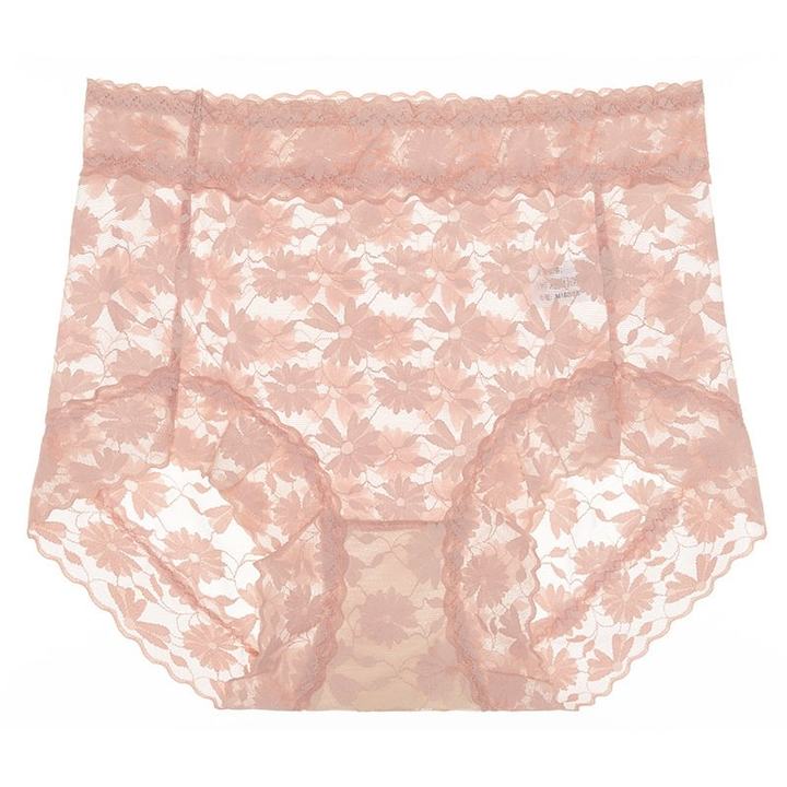 Sexy Seamless Thin Lace Silk Care Panties