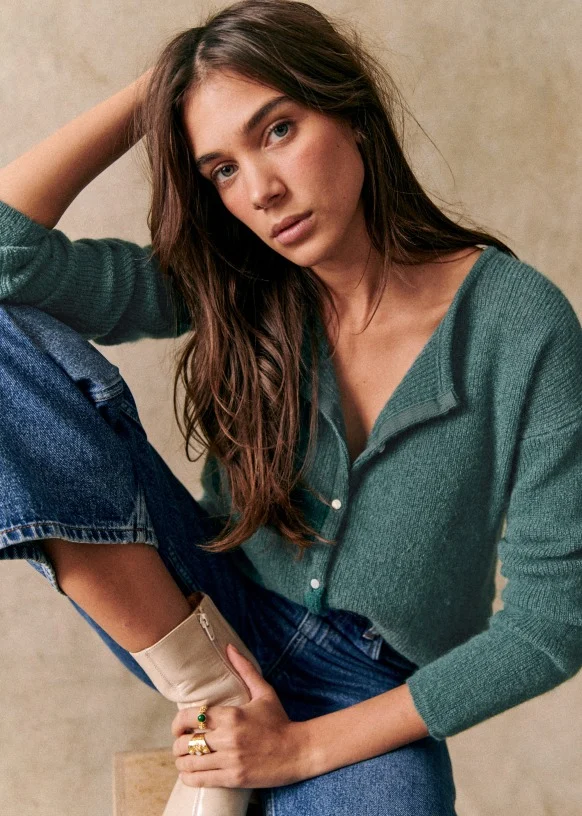 Button Super Soft Kint Cardigan