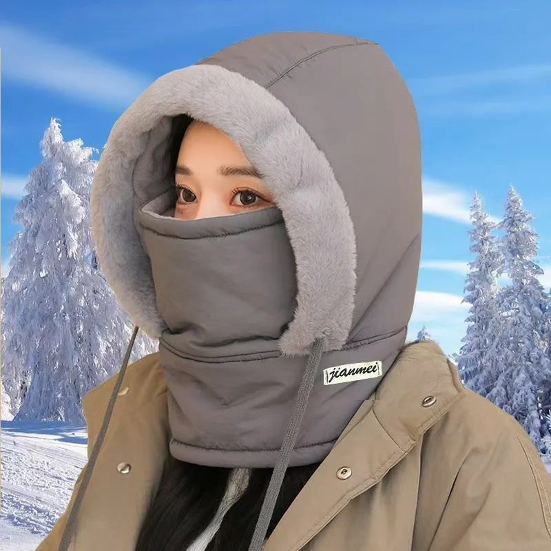 Cycling hat padded and thickened windproof winter warm cap
