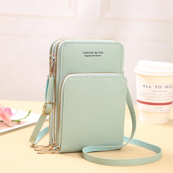 Leather Small Crossbody Bag Mini Messenger Shoulder Handbag