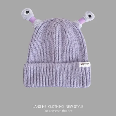 Cute Little Monster LED Knit Beanie