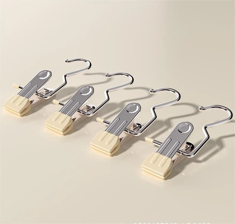 Anti rust Clip Space saving Clothespin Hat Pants Storage Hanging Travel Hook