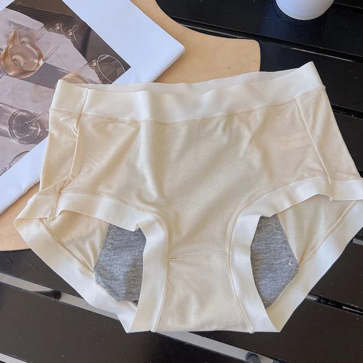 Womens Skin-Friendly Panties with Leak-Proof Crotch