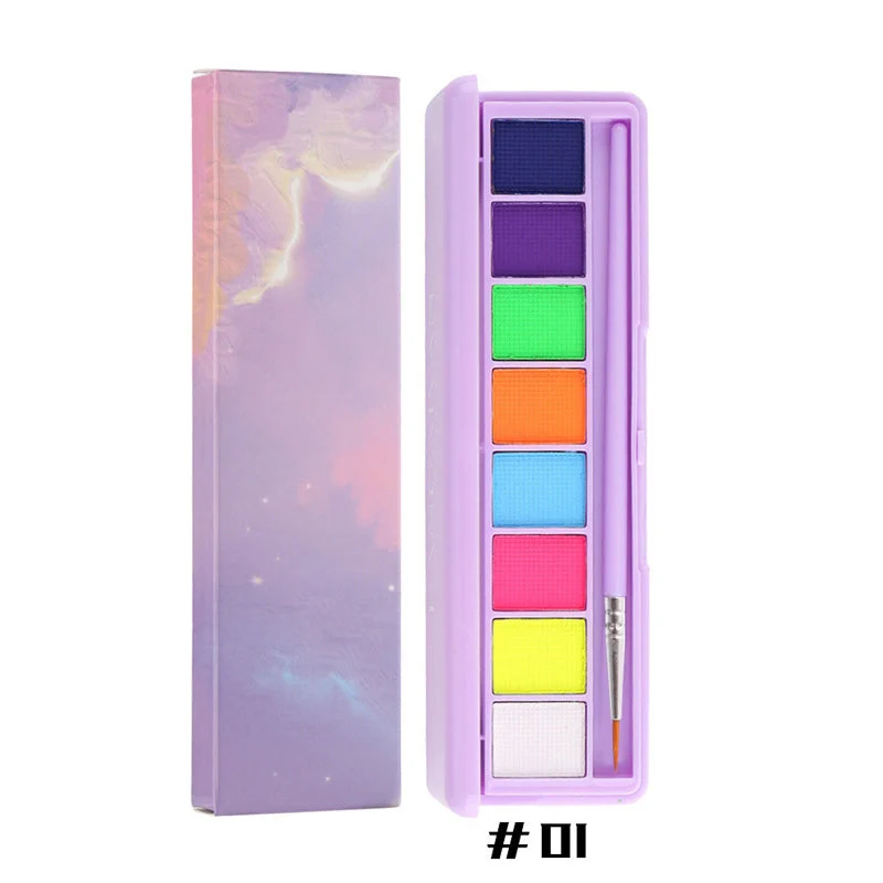 Water Soluble Fluorescent Makeup Palette