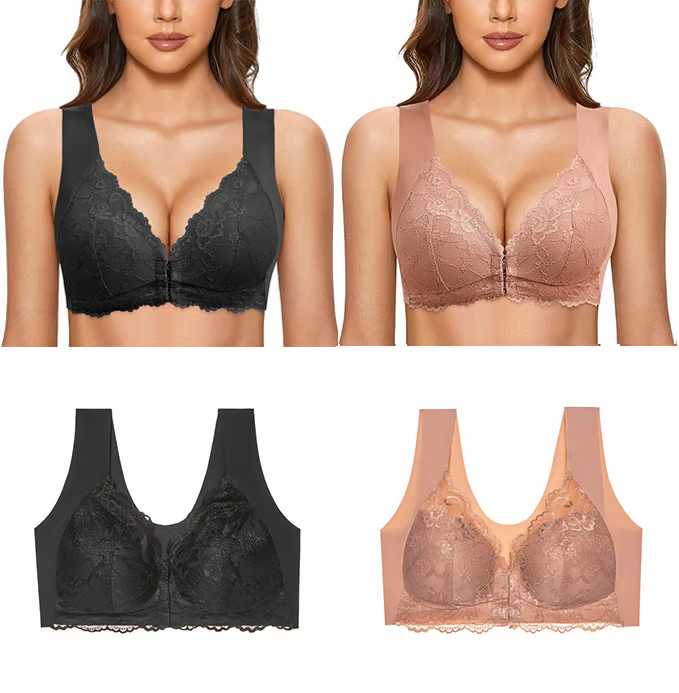 Full Coverage Front Closure Support Bra Comfort Sleep Bra