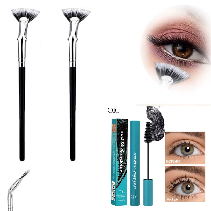 Folding Angle Scalloped Lash Brush