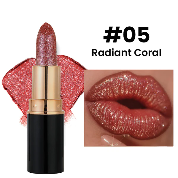 Waterproof Moisturizing Glitter Lipstick
