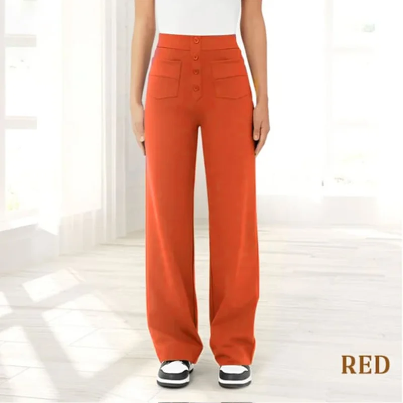 Womens Casual High Waist Stretch Pants