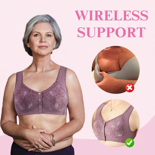 🔥 49% OFF-2024 New Cotton Front Closure Bra
