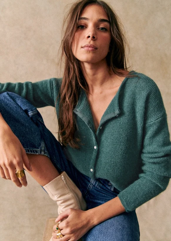 Button Super Soft Kint Cardigan
