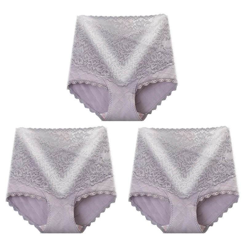 [ Pay 1 Get 3PCS ]🌸Hot style Lace+Cotton Anti-Side Leakage Panty