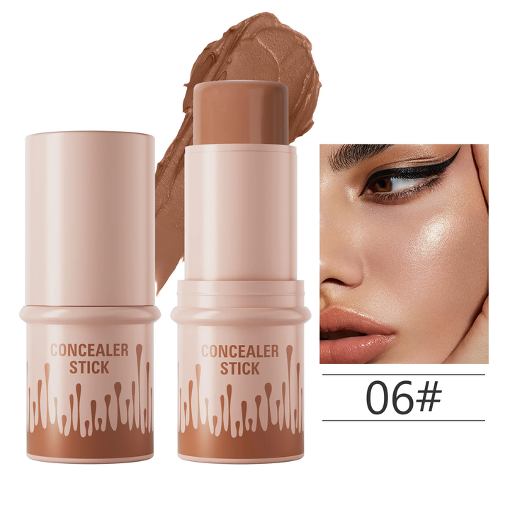 Multi-color natural fit shadow contour concealer stick