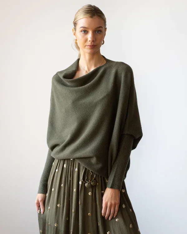 2024 NEW ASYMMETRIC DRAPED JUMPER