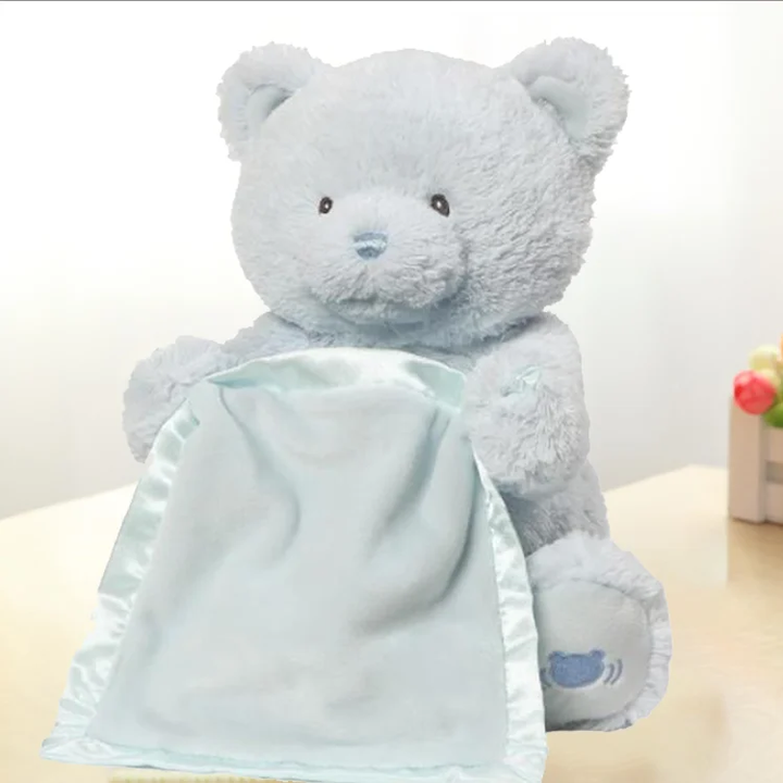 Hide and seek electric teddy bear