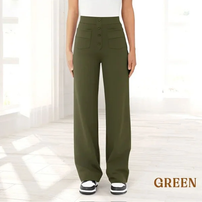 Womens Casual High Waist Stretch Pants