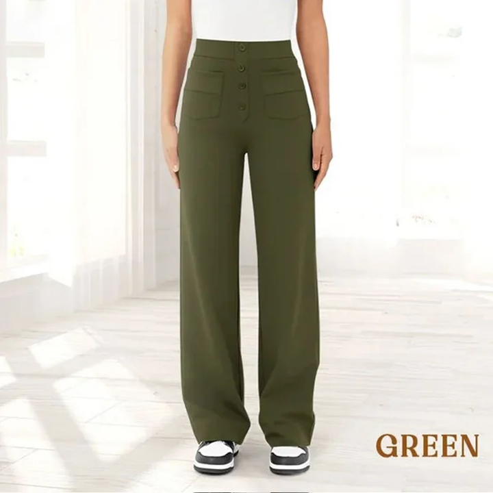 Womens Casual High Waist Stretch Pants