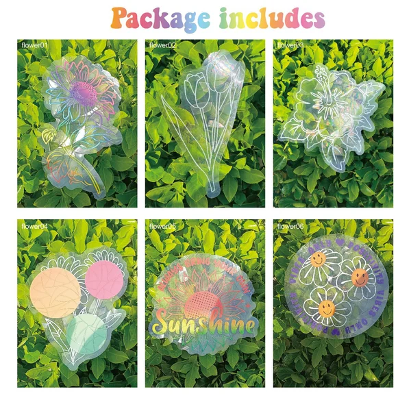 Adsorption Rainbow Glass Window Stickers
