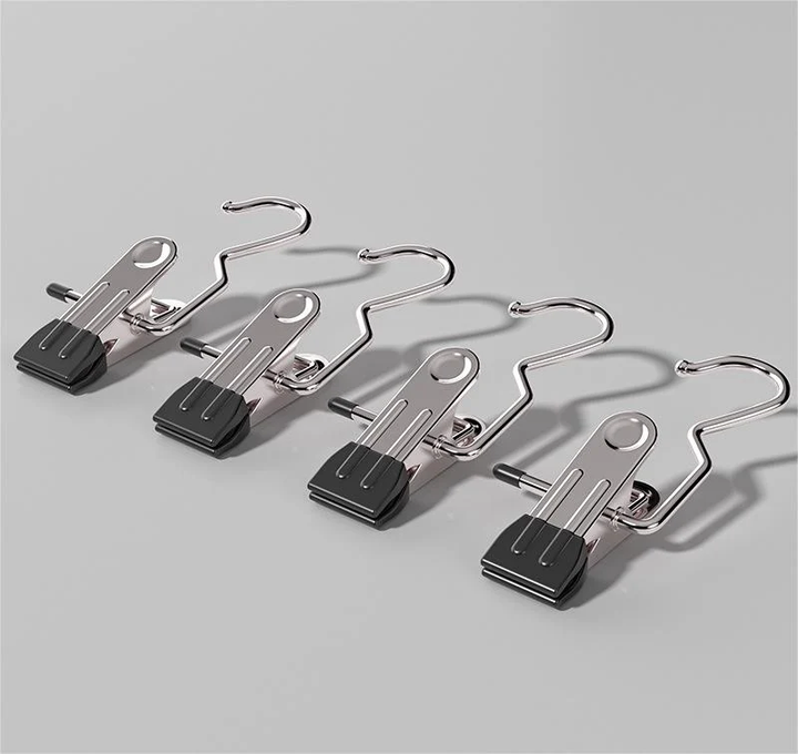 Anti rust Clip Space saving Clothespin Hat Pants Storage Hanging Travel Hook