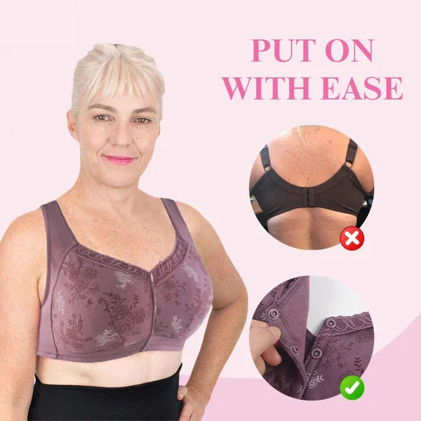 🔥 49% OFF-2024 New Cotton Front Closure Bra