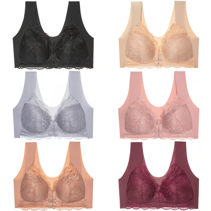 Full Coverage Front Closure Support Bra Comfort Sleep Bra