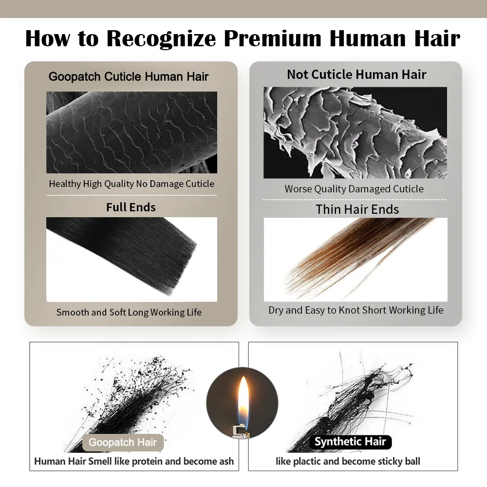 Seamless Injected Hand-Tied Invisible Tape In Hair Extension