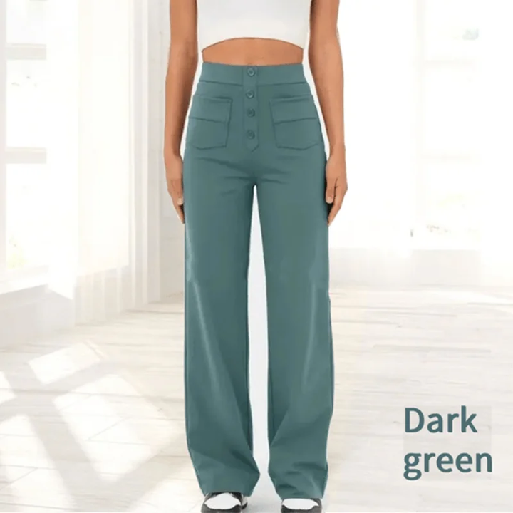 Womens Casual High Waist Stretch Pants