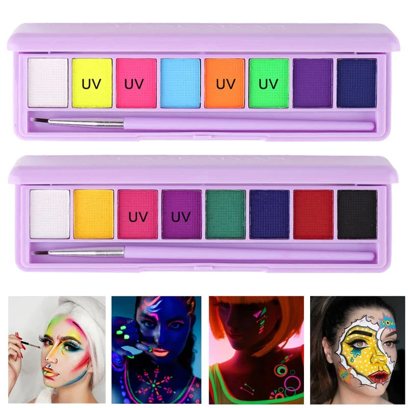 Water Soluble Fluorescent Makeup Palette