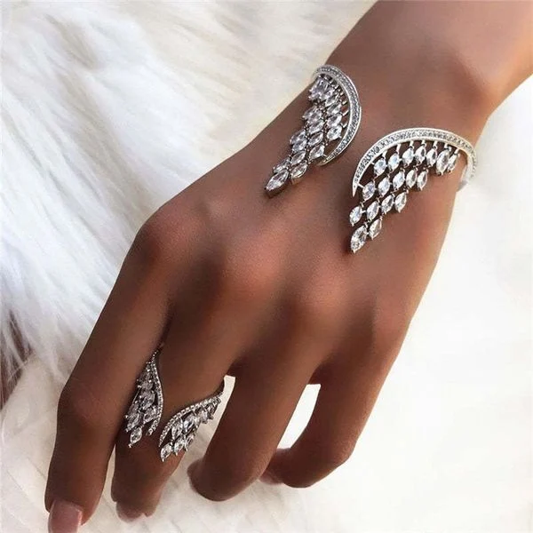 Angel Wings Bracelet And Ring