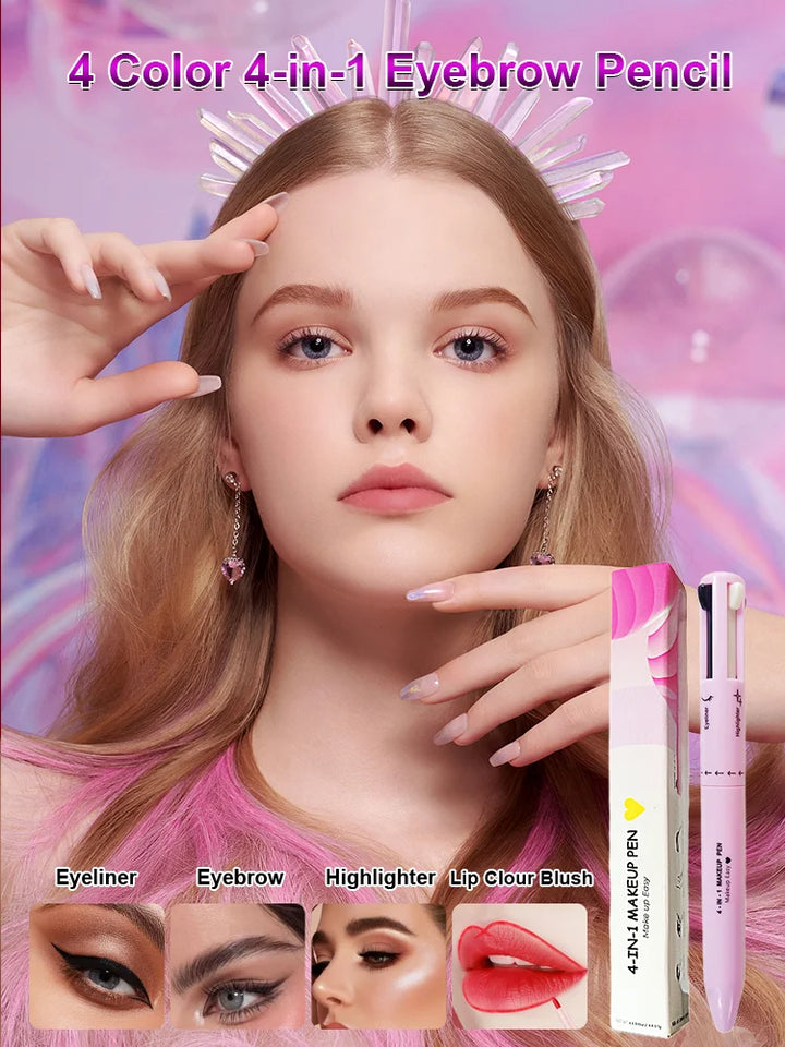 Efficient 4-in-1 Makeup Pen