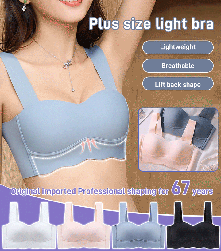 Anti-Sag Wrap Support Seamless Back Button Bra