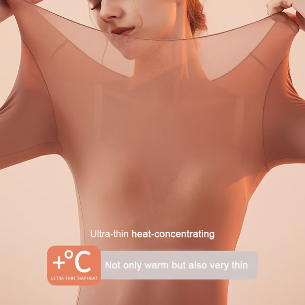 Ultra-thin warm skin-beautifying clothing set