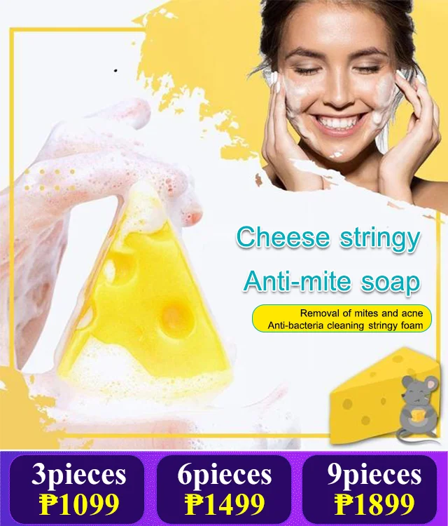 Cheese soap stringy acne and mites removal soap