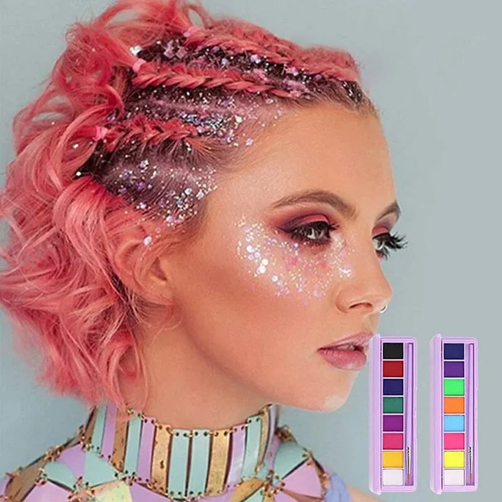 Water Soluble Fluorescent Makeup Palette