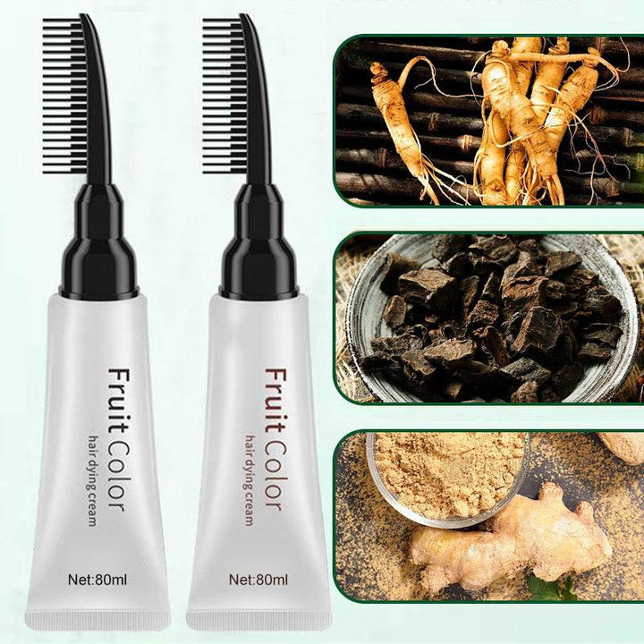 Plant Extract Hair Color Cream with Comb